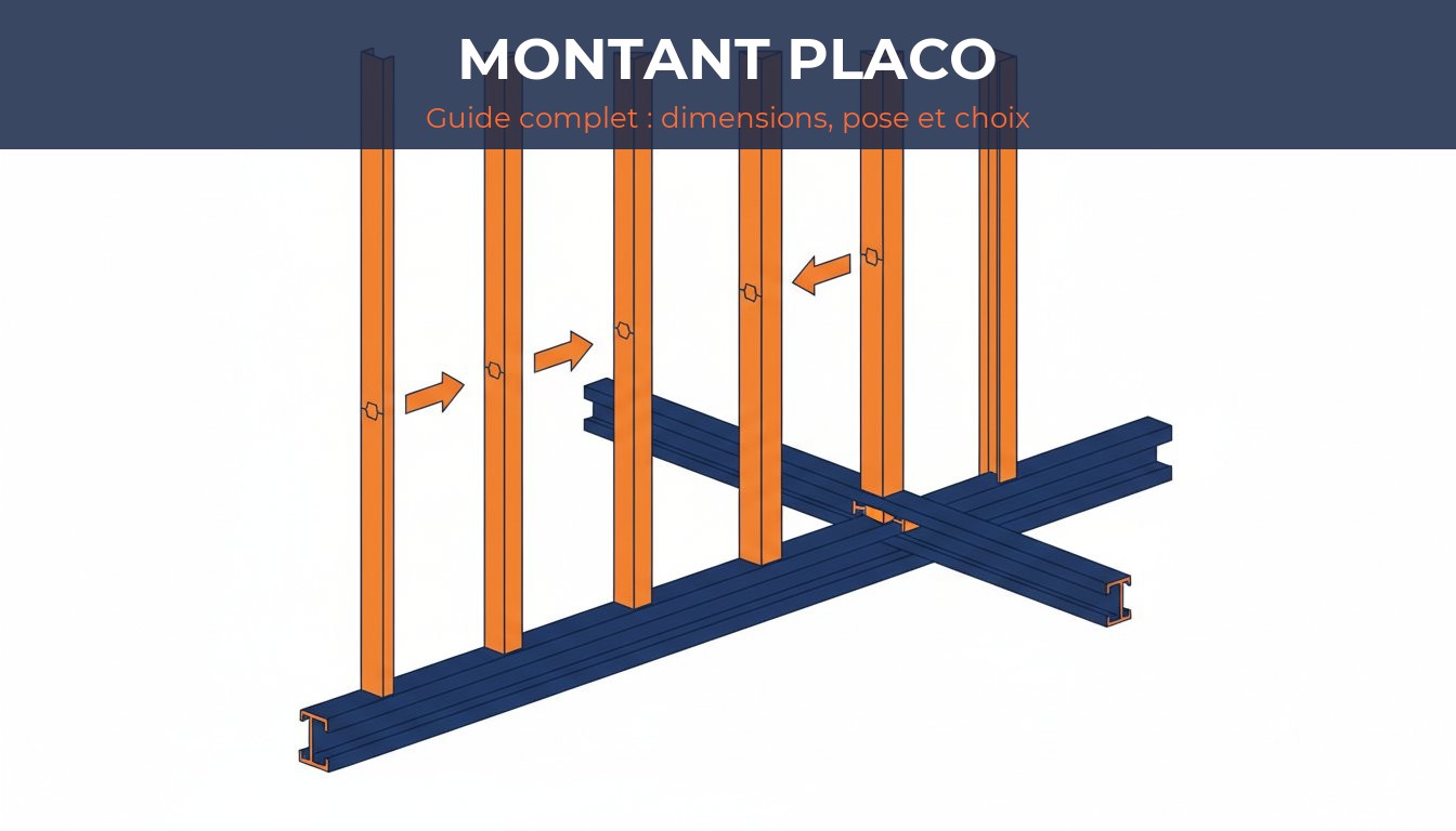 Montant placo - guide complet des profilés métalliques pour cloison