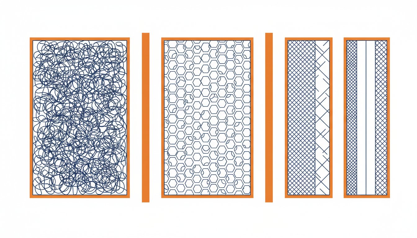Isolation pour faux plafond - comparaison schématique de trois isolants