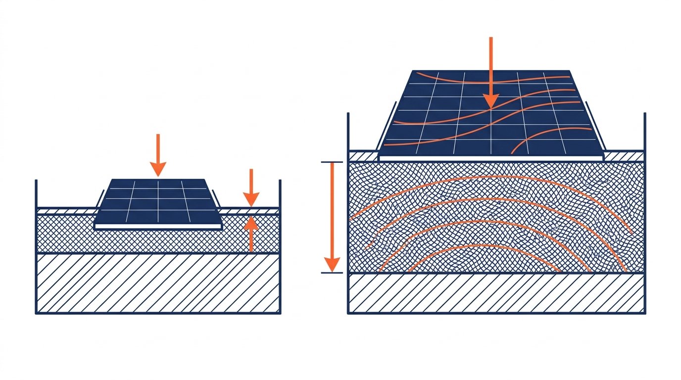 Choix colle carrelage salle de bain - comparaison épaisseur colle standard et colle flexible grand format