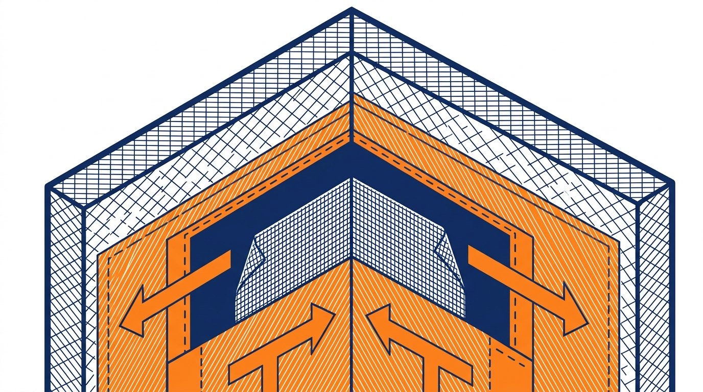 Etancheite douche SPEC application - detail bande de renfort dans un angle