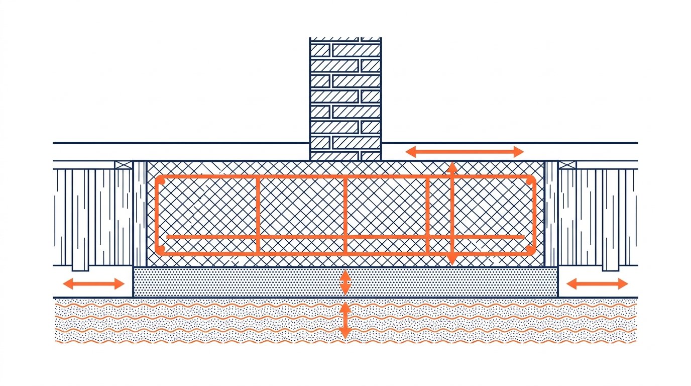 classe resistance beton c25 30 - coupe technique de fondation en beton arme