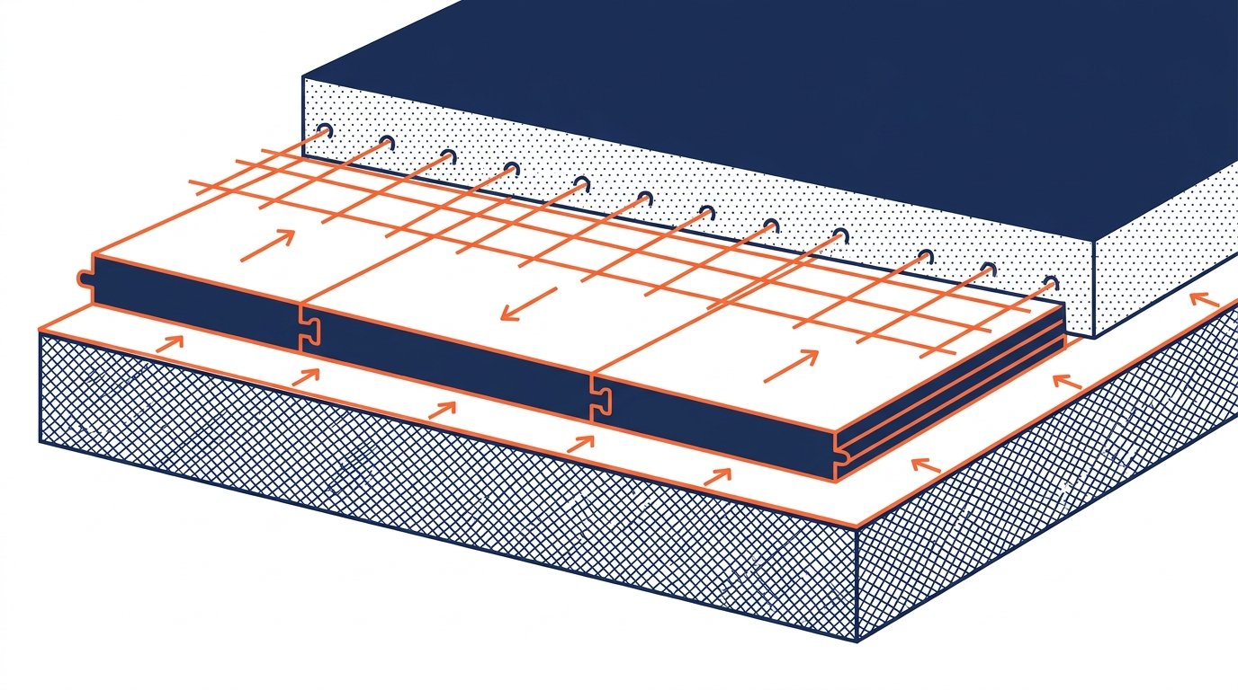 Épaisseur isolation dalle béton - pose de panneaux isolants avant coulage