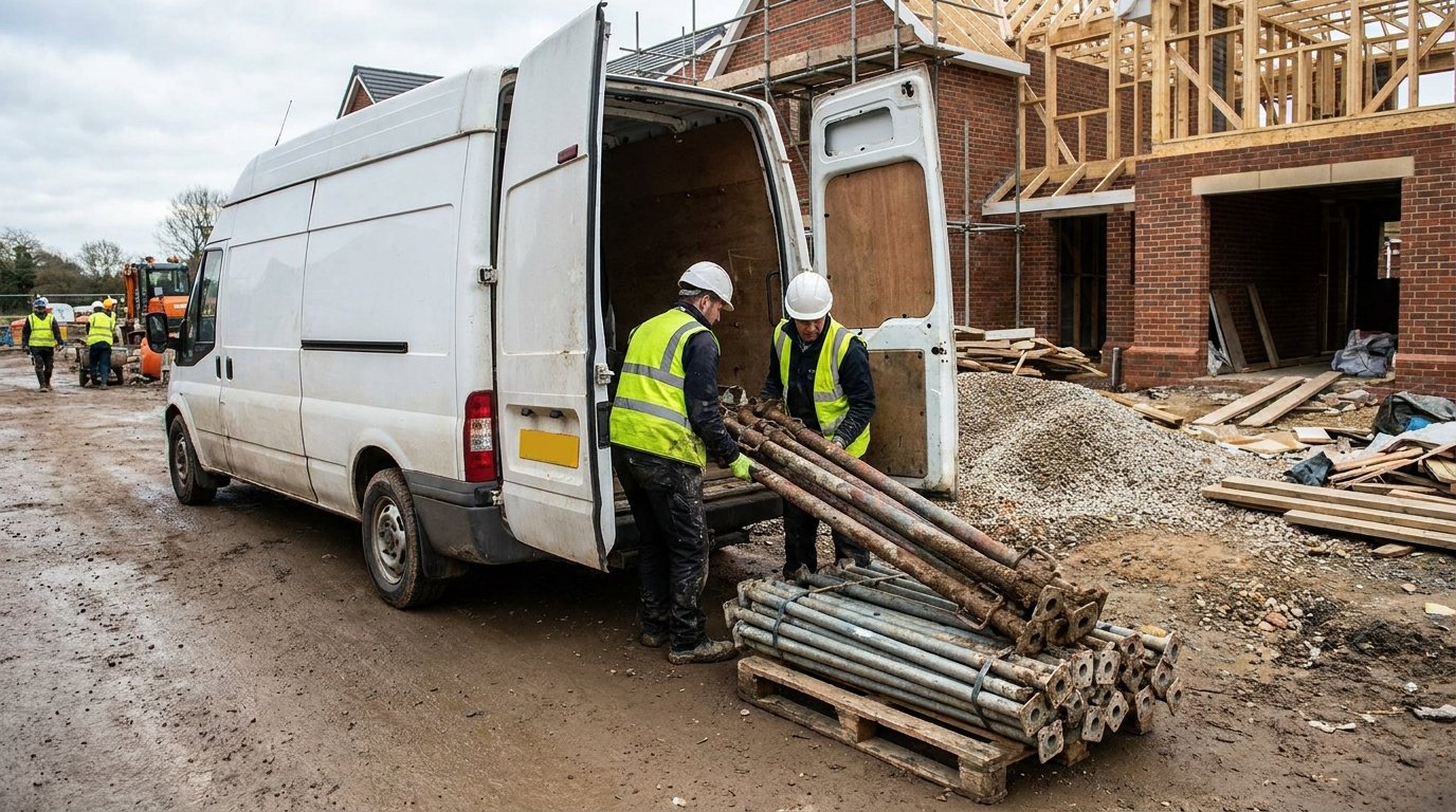 Étai location prix journalier - livraison de matériel de location sur un chantier de rénovation