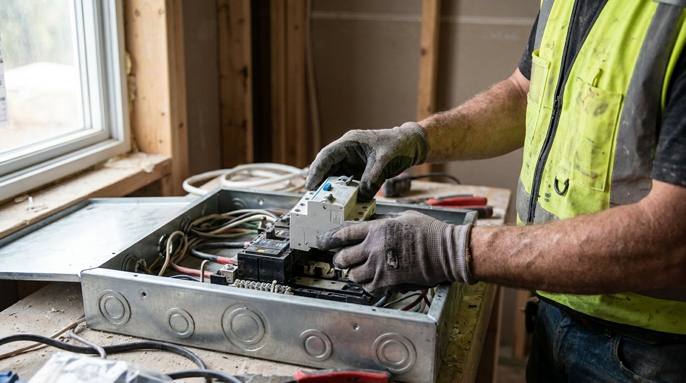 Interrupteur différentiel type A obligation - installation par un électricien dans le tableau